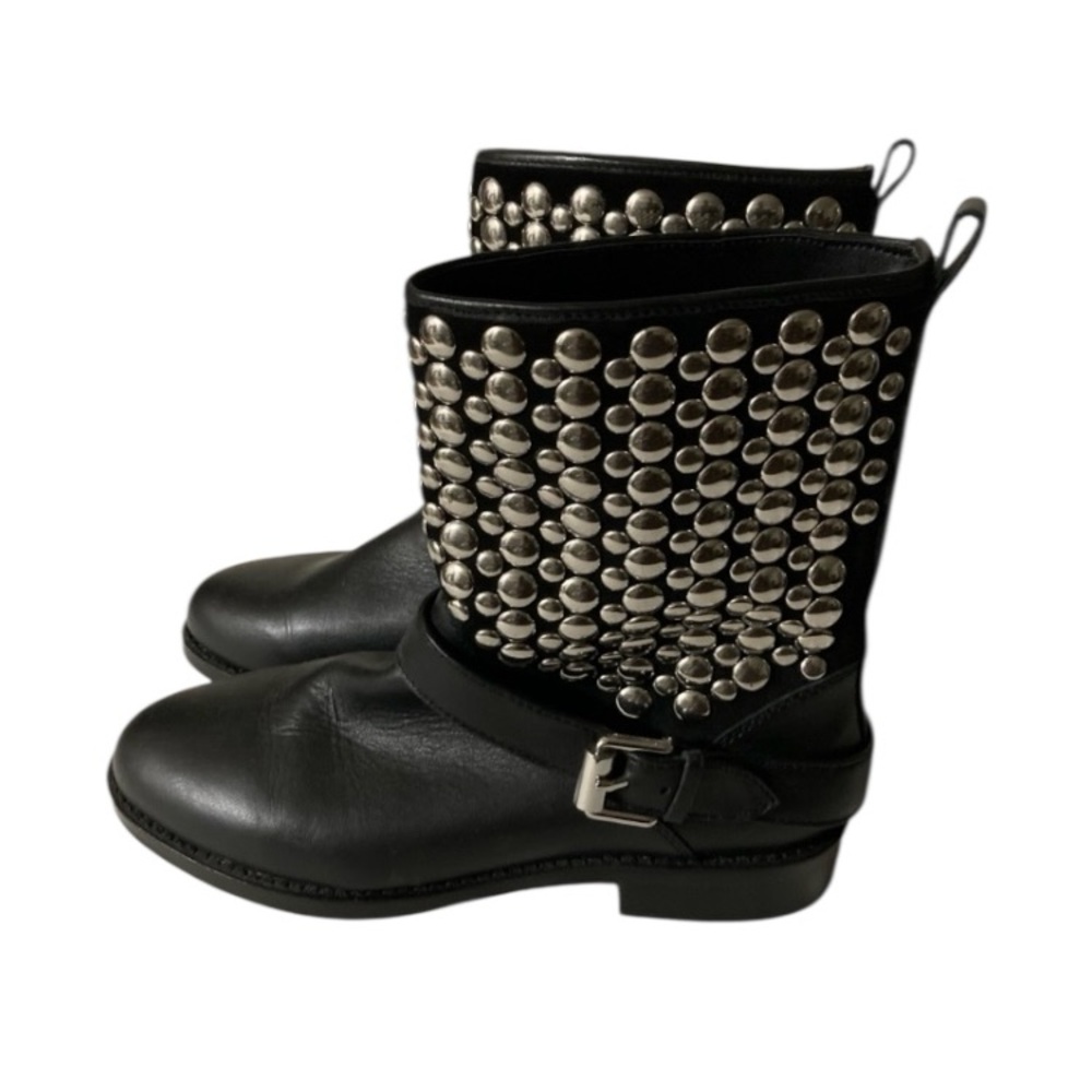 Rebecca Minkoff Saida Studded Leather Boots, Sz 7.5 - Picture 7 of 12